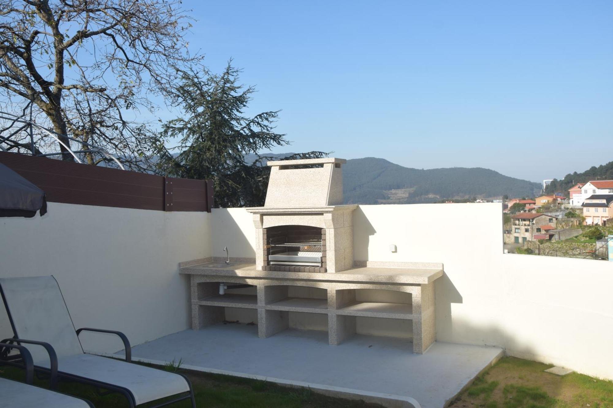Villa Casa En Chapela, Con Vistas A La Ria De Vigo Exterior foto